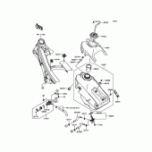 Схема узла: Топливный бак для Kawasaki KLX450 KLX450R