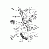 Схема вузла: Кріплення для Kawasaki KX450 KX450F