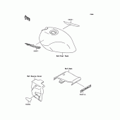 Схема узла: Наклейки для Kawasaki ZR250 Balius