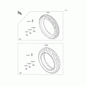 Схема узла: Шины для Kawasaki EX650 Ninja 650