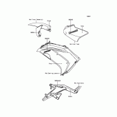 Схема вузла: Decals(Gray) для Kawasaki EX650 ER-6F ABS