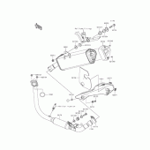 Схема вузла: Глушник для Kawasaki BX250 NINJA 250SL