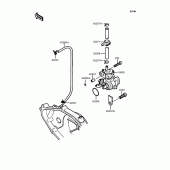 Схема вузла: Масляний насос & Масляний фільтр для Kawasaki KMX80 KSR-II