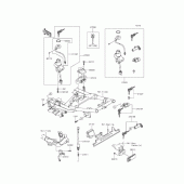 Схема вузла: Замок запалювання для Kawasaki ZR1200 ZRX1200 DAEG