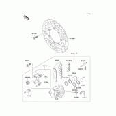 Схема вузла: Front brake(e1-e3) для Kawasaki VN800 Vulcan 800 Drifter
