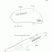 Схема вузла: Decals(silver) для Kawasaki ZR750 ZR-7