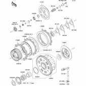 Схема вузла: Зчеплення для Kawasaki ZX600 Ninja ZX-6RR
