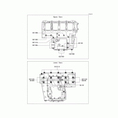 Схема вузла: Болти картера двигуна для Kawasaki ZR750 Z750R ABS