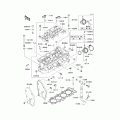 Схема вузла: Cylinder head(1/2) для Kawasaki ZX600 ZZ-R600