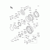 Схема вузла: Зчеплення для Kawasaki ZX1100 Ninja ZX-11