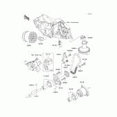 Схема вузла: Масляний насос для Kawasaki KLE650 Versys 650