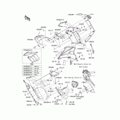 Схема вузла: Cowling(1/2)(center) для Kawasaki ZX1000 Z1000SX