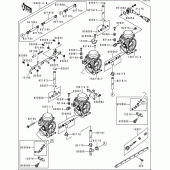 Схема вузла: Карбюратор(1/3)(-zx900ce026341) для Kawasaki ZX900 Ninja ZX-9R