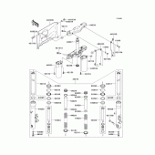 Схема вузла: Передня вилка(jkbvnka1 5a015116-) для Kawasaki VN1600 Vulcan 1600 Classic