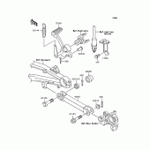 Схема вузла: Лапка гальма для Kawasaki ZR1200 ZRX1200R