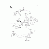 Схема узла: Переключатель передач для Kawasaki KX250/ KX252 KX250