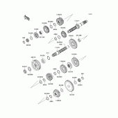 Схема вузла: Трансмісія для Kawasaki VN1700 VN1700 Voyager ABS