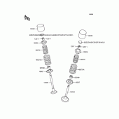 Схема вузла: Рокер & Клапан для Kawasaki ZR1100 Zephyr 1100
