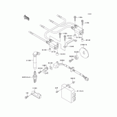 Схема вузла: Система запалювання для Kawasaki ZX1100 GPZ1100