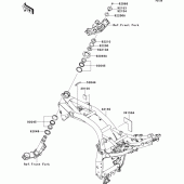 Схема вузла: Рама для Kawasaki ZR750 Z750 ABS