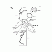 Схема вузла: Панель приладів для Kawasaki VN250 Eliminator 250V