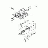 Схема вузла: Gear Change Drum/Shift Fork(s) для Kawasaki EX300 Ninja 300 ABS