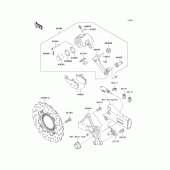 Схема вузла: Заднє гальмо для Kawasaki ER650 ER-6N ABS