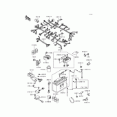 Схема вузла: Chassis electrical equipment(1/2) для Kawasaki ZG1200 Voyager XII