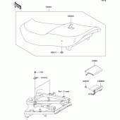 Схема вузла: Сидіння для Kawasaki ZX600 ZZ-R600