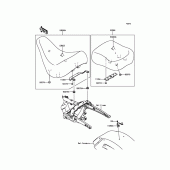 Схема вузла: Сидіння для Kawasaki VN1700 Vulcan 1700 Nomad ABS
