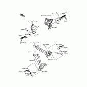 Схема вузла: Підніжки для Kawasaki ZR1000 Z1000 ABS