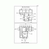 Схема вузла: Болти картера двигуна для Kawasaki ZR1100 Zephyr 1100