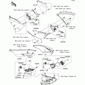 Схема вузла: Поворотники для Kawasaki ZX1400 ZZR1400 ABS