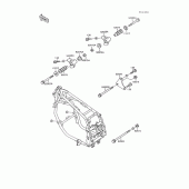 Схема узла: Крепление двигателя для Kawasaki ZX600 GPX600R
