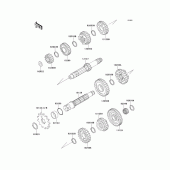 Схема узла: Трансмиссия для Kawasaki KX500