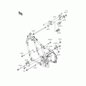 Схема вузла: Кріплення двигуна для Kawasaki VN800 Vulcan 800
