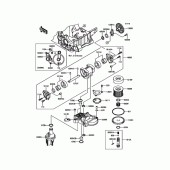 Схема узла: Масляный насос для Kawasaki ZR1200 ZRX1200 DAEG