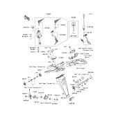 Схема вузла: Ignition switch/locks/reflectors для Kawasaki ZX600 Ninja ZX-6R