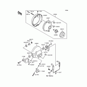 Схема вузла: Фара для Kawasaki ZR400 Zephyr X