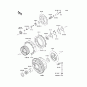 Схема узла: Сцепление для Kawasaki ZX600 Ninja ZX-6RR