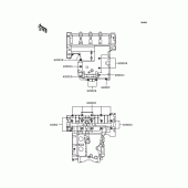 Схема вузла: Болти картера двигуна для Kawasaki ZX400 ZXR400R