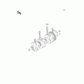 Схема узла: Коленчатый вал для Kawasaki KZ1000 Police