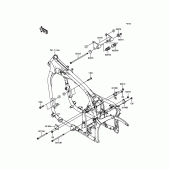 Схема узла: Крепление двигателя для Kawasaki VN900 Vulcan 900 Classic