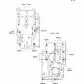 Схема узла: Болты картера двигателя для Kawasaki EX250 ZZR250