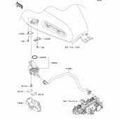 Схема вузла: Паливний насос для Kawasaki EJ800 W800