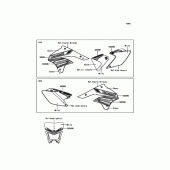 Схема вузла: Наклейки для Kawasaki KLX450 KLX450R