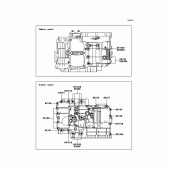 Схема вузла: Болти картера двигуна для Kawasaki ER650 ER-6N