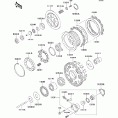 Схема вузла: Зчеплення для Kawasaki ZX1100 GPZ1100