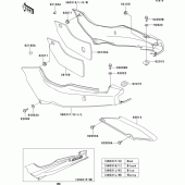 Схема вузла: Side covers/chain cover(1/2) для Kawasaki EX500 EX500