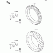 Схема узла: Шины для Kawasaki ZX636 Ninja ZX-6R